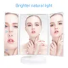 22 miroir de maquillage léger à LED avec miroirs de vanité légère pour chambre miroir d'agrandissement brillant avec une coiffeuse à LED Cosmetics