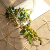 Dekorativa blommor 70 cm konstgjorda röda bär grenar julgran prydnader falska Holly Bouquet skumfruktanläggning för hushålls DIY -dekor