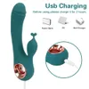 USB Vibratrice de lapin rechargeable USB Toys sexy pour les femmes Masseur anal vaginal G Spot Clitoris Stimulation 10