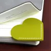 Любовь в форме закладки Creative Pu кожаная книга Mini Page Clip Portable Book Corner Protector Clip