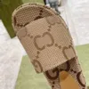 Designer Sandals tofflor Mules Multicolor Flora Fashionabla lätt att slitna stil Kvinnor Slides Platform broderad