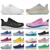 2024 Clifton 9 Bondi 8 hardloopschoenen voor mannen Women Kawana Mafate Elevon Designer Sneakers Triple Black White Pink Mens Dames Outdoor Sports Trainers