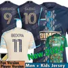 Philadelphia Union 2023 2024 Futbol Jersey Dünya Günü Maç Öncesi Erkekler 23/24 Futbol Gömlek İlköğretim Evi Lacivert Away Bej Carranza Gazdag Uhre Glesnes Martinez Kiti