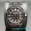 Zegarek Male AP nadgarstek Royal Oak Series 77350ce czarny ceramiczny back przezroczystą damską modę rekrea