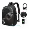 Backpack Funny Graphic Print Scorpion (2) USB Charge Men School School Bag Laptop de viagem