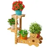 Balconn de fleurs en bois massif Balcony