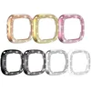 FitbitのPCケースVersa 4 Smart Watch Double-Row Diamond Protective Shell for Fitbit Sense 2バンパーアンチフォールフレームケース