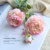 Decorative Flowers Wedding Artificial Rose Decorations Living Room Pink Simulated Flower Bouquets