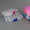 Ювелирные коробки 10 слотов (регулируемые) пластиковые украшения для хранения коробки для хранения