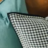 Oreiller moderne simple blanc noir chound start-oreiller tai-oreiller de décoration maison couverture décorative de luxe carré de luxe