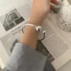 Bangle New Arrival 100% 925 Sterling Silver Hot Sell Simple Two Ball Design Lady Bangle Wholesale Jewelry Girlfriend Gift No Fade 24411