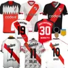 Echeverri Barco River Plate 23 24 Jerseys de futebol Solari Mastantuono Top tailandês Qualidade Auto -Saviola Salas Camisas de futebol retro 95 96 97 2000 01 Kit Vintage