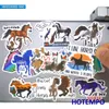 20/30 / 50pcs Love Horse Slogan autocollants dromécrasseurs rétro pour ordinateur portable à bagages à skateboard de skateboard