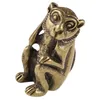 Garden Decorations Retro Brass Animal Monkey Figurine Statue Desktop Small Ornament