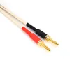 Hifi Palic Banana Bouchs 24k Connecteur de bananes 4 mm plaqué en or avec verrouillage à vis pour les bouchons d'enceintes de prise audio 20 pcs