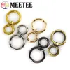 5/10pcs Bolsa de metal fivelas Spring o Ring Snap Flop Bolasp Strap Strap Collar Connector Openable Keychain Clip Hook Acessórios