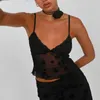 ワークドレス2024ヴィンテージ女性サマー2ピース衣装フラワープリントVネックスパゲッティストラップスリングタンクトップラップヒップロングスカートセット