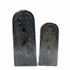 Decorative Figurines Taoist Altar Token Black Red Congenital Ancestor Carving Peach Wood Ornaments Magic Tools Supplies