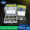 Bonded Washer Seal m6 m8 m10 m12 m14 m16 m18 m20~m60 Metal Rubber Oil Drain Plug Gasket Sealing O Ring Assortment Set Kit Box
