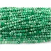 Veemake Natural Green Emerald Cround Careed Small Beads Подлинные драгоценные камни 07940