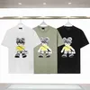 Summer Mens Camiseta Shorts Manga Camisas de Moda de Luxúria Bear Graphic Tee Letter Designer para homens casuais Harajuku Street Bordado de grandes dimensões Haikyuu 8154