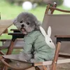 Abbigliamento per cani carino cartone animato salto in giro inverno inverno vestiti per animali domestici caldi a quattro gamba per cagnolini schnauzer ropa perro