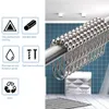 12 Pieces Shower Curtain Hooks Washroom Decorative Drape Rod Hangers Bathing Liners Rings Universal Household Toilet Hardware