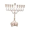 Candele 9 filiali Tavolo Tavolo da centrotavola in metallo Candelabra Candelabrum Hanukkah