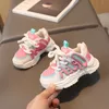 Scarpe da bambino per ragazze scarpe sportive per bambini per bambini sneakers a colori solidi 16 anni Scarpe da corsa traspirante per bambini 240409