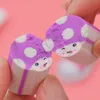 4pcs/pack Cute Mushroom Rubber Eraser Student Stationery Pencil Eraser Kids