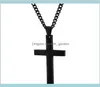 Christian Jesus Single Titanium Halsband Rostfritt guld Silver Black Prayer Choker Crucifix Pendants Men smycken NMV5K Pendant N DS4X15703666