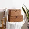 Storage Bags Toy Organizer Seagrass Basket Lid Decorative Desktop Case Small Baskets Lids Makeup Large Wicker Woven