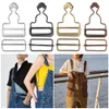 Sewing Adjustable Metal DIY Overalls Fasteners Denims Dungaree Buckles Suspender Brace Clips Jeans Brace Buttons