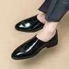 Casual Shoes Luxury Patent Leather Classic Slip-on Men Driving Walking Loafers Leisure Social Mens Fashion