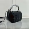 2024 NY COWHide Colored Sadel Lysa Modern One Shoulder Crossbody Bag Flip Handbag 88% Factory Direct