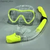 Máscaras de mergulho QYQ Profissional ScubasNorkeling Conjunto de silicone adulto Salia anti-goggles de óculos máscaras de mergulho Y240410