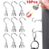 10/1pcs Magnetic Hook Mehrzweck-Wandmontierter starker Magnethalterhaken für Keys Kühlschrank Aufkleber Schrank Home Organizer Haken