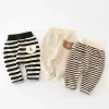 Trousers Autumn New Baby Striped Trousers Infant Boy Big Pp Pants Children Casual Pants Toddler Girl Harem Pants Kids Clothes