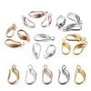 12Pcs Plated Earring Findings Earrings Clasps Hooks Fittings Ear Wires Connector Base for Jewelry Making Accessories Earwire