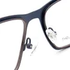 Lunettes de soleil Frames Business Men Eyeglass pour les lunettes optiques carrées RECTANGE RECTANGE ENVIE en acier inoxydable Full Rim Metal Rx Spectacles