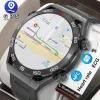 Смотрите 2023 NFC Smart Watch Men Bt Call Sport GPS -трек Compass Watches 454*454 HD AMOLED -экраны экрана ECG Smart Wwatch для Huawei