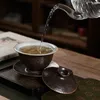 Teaware Sets Jingdezhen Handmade Gaiwan Single Tea Cup Gracked Glaze Supportable Large Size Brewing Color Ru Ware Master