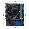 Moderbrädor LGA 1155 Moderkort Asus H61MK använder Intel H61 -chipset 2x DDR3 DIMM 16GB 00/1333/1066MHz PCIe 3.0 4XSATA II 1 X VGA MICRO ATX