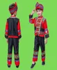 BASSEGGIO BASSEGGIO INCIDENTE CINESE Hmong Miao Costume Boys Stampa Folk Hanfu Abito Abbigliamento Set di abbigliamento tradizionale Festival indossa 8408529