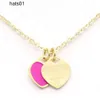 Womens Heart Halsband Halsband Designer Jycken Kedjor Pendant Rostfritt stål Charm Anniversary Present For Women Gold Plated ISMS