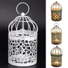 Bandlers 1pc Metal blanc Tube technique suspendue Lanternes Birdcage Non pour le mariage de la fête de Noël de la fête de Noël décoration