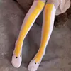 Palli divertenti Palchi Calzini da donna Calzini lunghi calzini scalda gamba carine 3D Piede di pollo su calzini ginocchisi calze calze