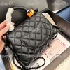 Dark Style Co Manage Women Crossbody Borsa da 18 cm Mini designer Bag Caviar Diamond Latta