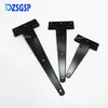 Dzsgsp 4 Inch T-Strap Hinges Rustic Gate Strap Hinge Rustproof Gate Door Black Hinges For Windows, Fence And Barn Gates