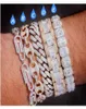 Paper Clip Coffee Bean Lock Clasp Link 78 Inch Bracelet Iced Out Zircon Bling Hip Hop Men Jewelry Gift Beaded Charms Bracelets P01329089